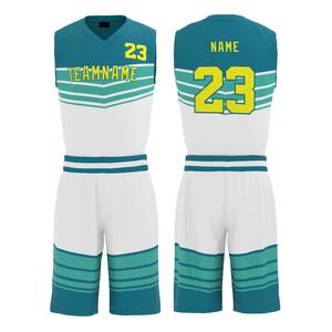 Vente en gros d'uniformes de basket-ball personnalisés, réversibles, bon marché, avec le meilleur design de maillot de basket-ball à la mode - Product Image 1