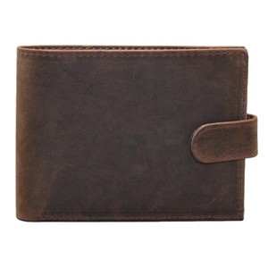 Men's Vintage Genuine Leather <b>Wallet</b> Handmade Fold Closure Short Length Daily Use Brown Color - Product Image 1