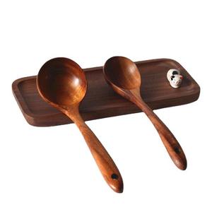 Ensemble de spatules en bois, 2 pièces, ustensiles de cuisine en teck faits à la main, outils de cuisine antiadhésifs, sans danger pour les aliments - Product Image 2