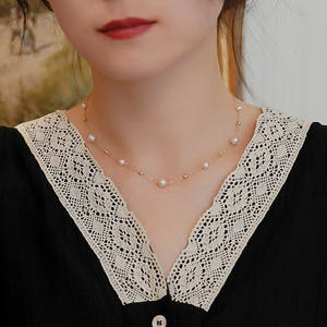 Collar de Cielo Estrellado para Mujer, Elegante Colgante de Perla de Agua Dulce con Cadena y Cierre, Diseñado con Belleza Natural de Nicho - Product Image 2