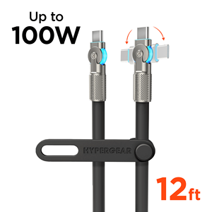Chunky 180 Degrees 100W USB-C to USB-C Rugged Fast <b>Charge</b> <b>Cable</b> 12ft Length 100% Original Product Category - Product Image 1