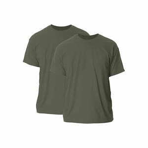 T-shirt pour homme 100% coton, col rond, manches courtes, tricoté, respirant, vêtement décontracté, logo personnalisé - Product Image 1