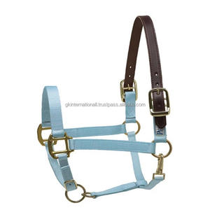 Harnais de cheval réglables en nylon de haute qualité avec fermoir à la gorge, style selle western, harnais hybride personnalisé en cuir et nylon - Product Image 2