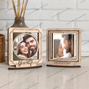 Minimalist Wooden Photo <b>Frame</b> Rectangle Handmade Tabletop Horizontal Orientation - Product Image 3