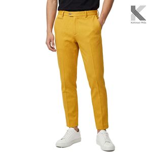 <b>Men</b> <b>Stretch</b> Chino Pants Knitted Dobby Cotton Polyester Casual Trousers OEM ODM - Product Image 1