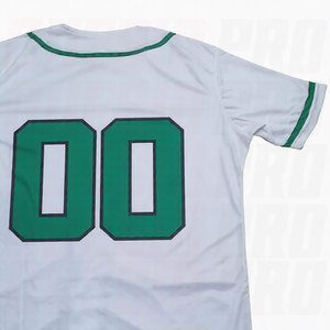 Custom White <b>Green</b> Gray Authentic Baseball Jersey High-Quality Sports Team Uniform Breathable Lightweight Design for Men - Product Image 6
