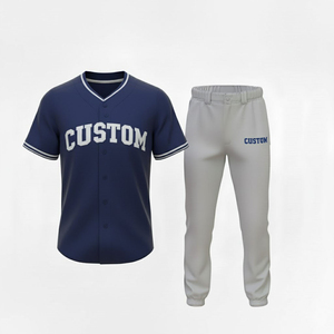 Ensembles d'uniformes de baseball/softball personnalisés de haute qualité, imprimés, grande taille, unisexe adulte, 100 % polyester, anti-humidité, été - Product Image 3