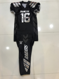 Camisetas de Fútbol Americano y Pantalones Integrados de 12 Paneles, Sarga Profesional, Manga Corta, Logotipo Frontal - Product Image 5