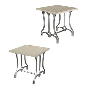 Table d'appoint carrée moderne en placage de chêne pour canapé, chevet, chambre, salon, meuble rond antique - Product Image 1