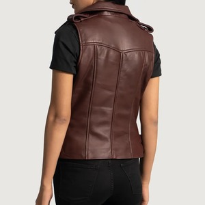 Chaleco de Cuero para Motociclistas, Chaleco de Moda para Motociclismo, Chaleco de Cuero Duradero y Cómodo para Mujer - Product Image 3