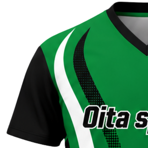 Manufacturer Custom Green Black White Sublimated Volleyball Jersey Short Sleeve Team Sports Wear Training Competition Shirt - Product Image 3