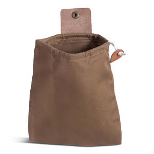 FORAGING BAG POUCH I Geoffrey I 100% Waxed Cotton Bag and 100% Cow Leather Shell I Can be used Upto 2 1/2 inch wide belt - Product Image 3