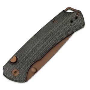 Couteaux de poche pliants compacts avec lame Dark Drop Point et manches texturés pour la découpe générale et les aventures en plein air - Product Image 6