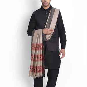 Men Winter Traditional <b>Wool</b> <b>Shawl</b> Soft Warm Breathable 300g Plain Color Elegant Wrap - Product Image 5