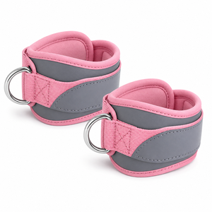 Protector de Tobillo con Soporte para el Pie en Color Azul y Negro, con Hebilla, Correas Deportivas para Piernas, para Gimnasio y Ejercicio - Product Image 5
