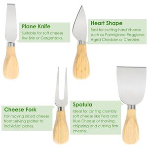 Set di Taglieri in Bambù con Posate, Elegante Vassoio per Salumi e Formaggi per Matrimoni, Compleanni, Natale - Decorazioni per Tavola - Product Image 5