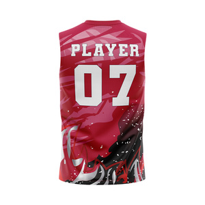 Maillots d'entraînement de football américain 7v7 personnalisés sans manches, respirants, avec logo d'équipe sur le devant, 100 % polyester, séchage rapide - Product Image 5