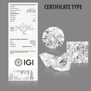 Meilleur prix pour diamant rond brillant de couleur D blanc CVD HPHT VVS VS cultivé en laboratoire avec certificat IGI 0,5 ct-6 ct - Product Image 3
