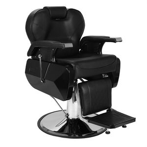 Poltrona da Barbiere 50737623 con Rivestimento in Pelle PVC, Braccioli in ABS, Poggiapiedi in Ferro, Reclinabile, Sedia per Uso Specifico - Product Image 1