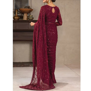 <b>Women</b> Silk <b>Saree</b> with Luxurious Texture Traditional Borders and Graceful Draping <b>for</b> Wedding Ceremonies and Festive Occasions - Product Image 5