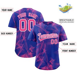 Maillot de baseball coupe classique fabriqué en usine pour vêtements de sport, prix raisonnables, chemise unisexe à double couleur avec boutons - Product Image 2