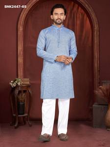 Kurta de Hombre de Lino y Algodón de la Mejor Calidad, con Mangas Largas y Lisas, Colección de Pantalones de Algodón, Proveedor y Exportador Mundial - Product Image 6
