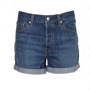 Pantalones cortos de mezclilla rasgados de cintura alta para hombre Le3no, estilo casual con botones, 100% algodón tejido, pantalones cortos de mezclilla para hombre - Product Image 5