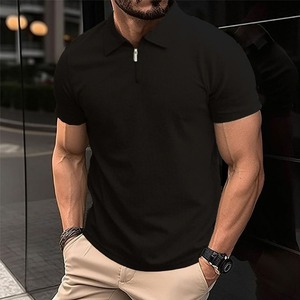 Vente flash - Polo pour homme personnalisé avec logo, de haute qualité, pas cher, coupe ajustée, respirant, manches courtes - Product Image 5