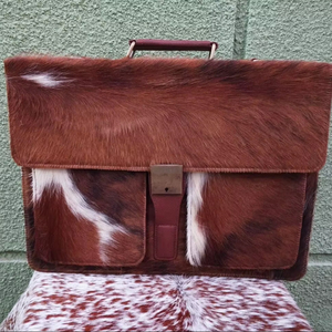 Sac pour ordinateur portable en cuir véritable fait main, mallette de bureau en cuir de vachette pour hommes et femmes, qualité supérieure, fournisseur en gros LHLB-0021 - Product Image 1