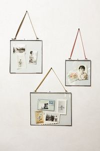 Home Decor Glass & Metal Hanging Picture <b>Frames</b> for <b>Wall</b> Decoration, with 2 Sides Glass Customized Decorative Photo <b>Frames</b> - Product Image 2