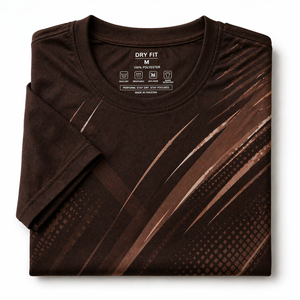 เสื้อยืดผู้ชาย โพลีเอสเตอร์ 100% แขนสั้น คอกลม พิมพ์ลายเต็มตัว บริการ OEM โรงงานขายส่งโดยตรง - Product Image 6