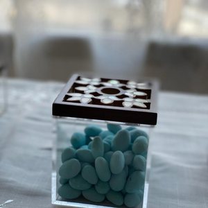 CrescentLuxe Porte-Desserts Ramadan – Boîte à Bonbons en Acrylique Haut de Gamme avec Incrustation de Nacre pour le Service de l'Iftar, les Cadeaux de l'Aïd et la Décoration Intérieure - Product Image 6
