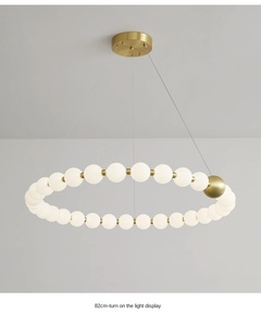 โคมไฟระย้าสำหรับห้องนั่งเล่น ห้องรับประทานอาหาร ร้านอาหาร รุ่นวินด์ แมจิกบีน สไตล์อิตาเลียน มินิมอล หรูหรา สำหรับห้องนอน ไฟ LED ปรับความสว่างได้ วัสดุโลหะ อะคริลิก และแก้ว - Product Image 4