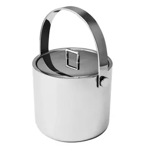 Gold Hammer Texture Modern Aluminium Ice Bucket Handcrafted Eco-Friendly Wine Chiller <b>Tabletop</b> Outdoor Celebrations ZAHID - Product Image 2