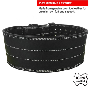 Cinturón de Levantamiento de Pesas Personalizado OEM con Hebilla de Cuero y Acero, Soporte Ajustable de Alta Resistencia para Gimnasio, Levantamiento de Pesas, Peso Muerto - Product Image 2