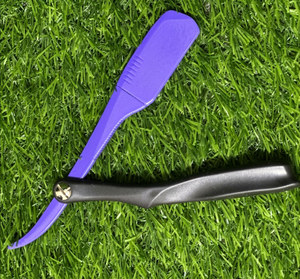 Stainless Steel Manual Safety <b>Razor</b> <b>Single</b> <b>Blade</b> Plastic Handle <b>Razors</b> Straight Edge Barber Manual Shaver With Durable - Product Image 4