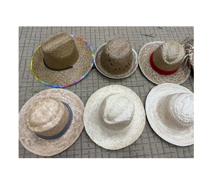 Sản xuất bền vững cọ rơm nhân viên cứu hộ <span class=keywords><strong>hat</strong></span> Logo sẵn sàng cho các nhà hàng và mùa hè Chiến Dịch tổ chức sự kiện bên ngoài trời - Product Image 4