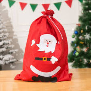 Bolsa de asas de Navidad personalizada de alta calidad, artículo de seda personalizado, patrón de estilo, promoción de letras IND para exportación - Product Image 5
