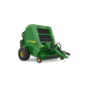John Deere Square Baler Green Agricultural Equipment 4 Wheel <b>Tractor</b> Attached - Product Image 3