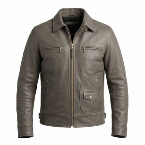 Veste de moto en cuir véritable pour homme de qualité supérieure, nouvelle arrivée, vestes de moto d'hiver, protections amovibles, personnalisables - Product Image 1