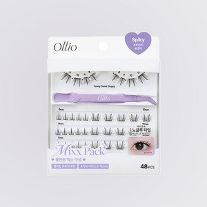 Suministros para extensiones de pestañas Ollio No-Glue Eyelash Mix Pack, pestañas postizas con efecto de espiga, hechas en Corea. - Product Image 5