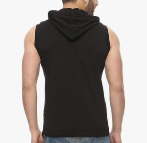 Sweat-shirt en mélange de polyester recyclé pour homme, au style minimaliste et à la construction sans manches éco-responsable - Product Image 2