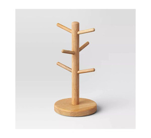 Top Trending Wooden Mug <b>Tree</b> <b>Stand</b> Rustic Artistic Handcrafted Minimalist Modern Kitchen Dining Home Office Organize - Product Image 4