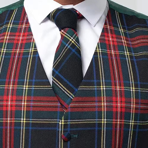 Mens Classic Tartan Check Waistcoat Elegant Plaid Vest For Formal Events And Office Wear Mens Premium Tartan Plaid Waistcoat - Product Image 4