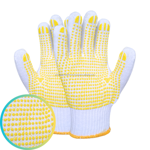 Guantes de algodón de PVC antiestáticos y antiimpacto de origen indonesio Guantes de seguridad de rendimiento óptimo antideslizantes para punteado industrial - Product Image 3