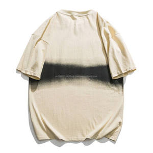 High Quality Low Oem Moq 240gsm 100% Cotton <b>TShirt</b> Custom Brand Blank Plain Plus Size Men's T Shirts Logo Boxy Fit - Product Image 2