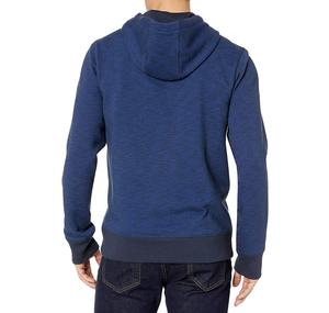 Sweat à capuche décontracté pour homme 100 % coton molletonné style hip-hop, vêtement de sport thermique à séchage rapide, respirant, avec poche, uni, pour l'hiver - Product Image 3