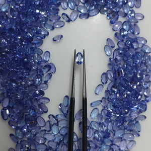 Tanzanita Azul Natural, Corte Ovalado de 5x3MM, Gema Suelta de la Mejor Calidad para Joyería, Red Mountain Gems R1TZOCT53 - Product Image 1