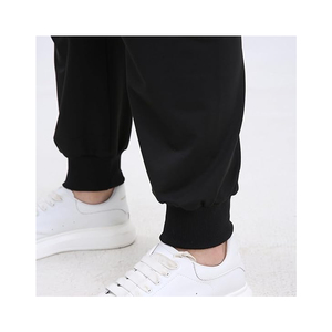 Men's Black Sweatpants Elastic Waist Drawstring <b>Sequined</b> Wings Print Casual <b>Joggers</b> Midweight Knitted Autumn Wear - Product Image 3