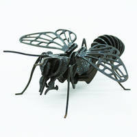 Décoration murale moderne en métal Bee Art, films métalliques en fer pour intérieur, salon, taille personnalisée, vente en gros, utilisation intérieure, étagère à livres LBN